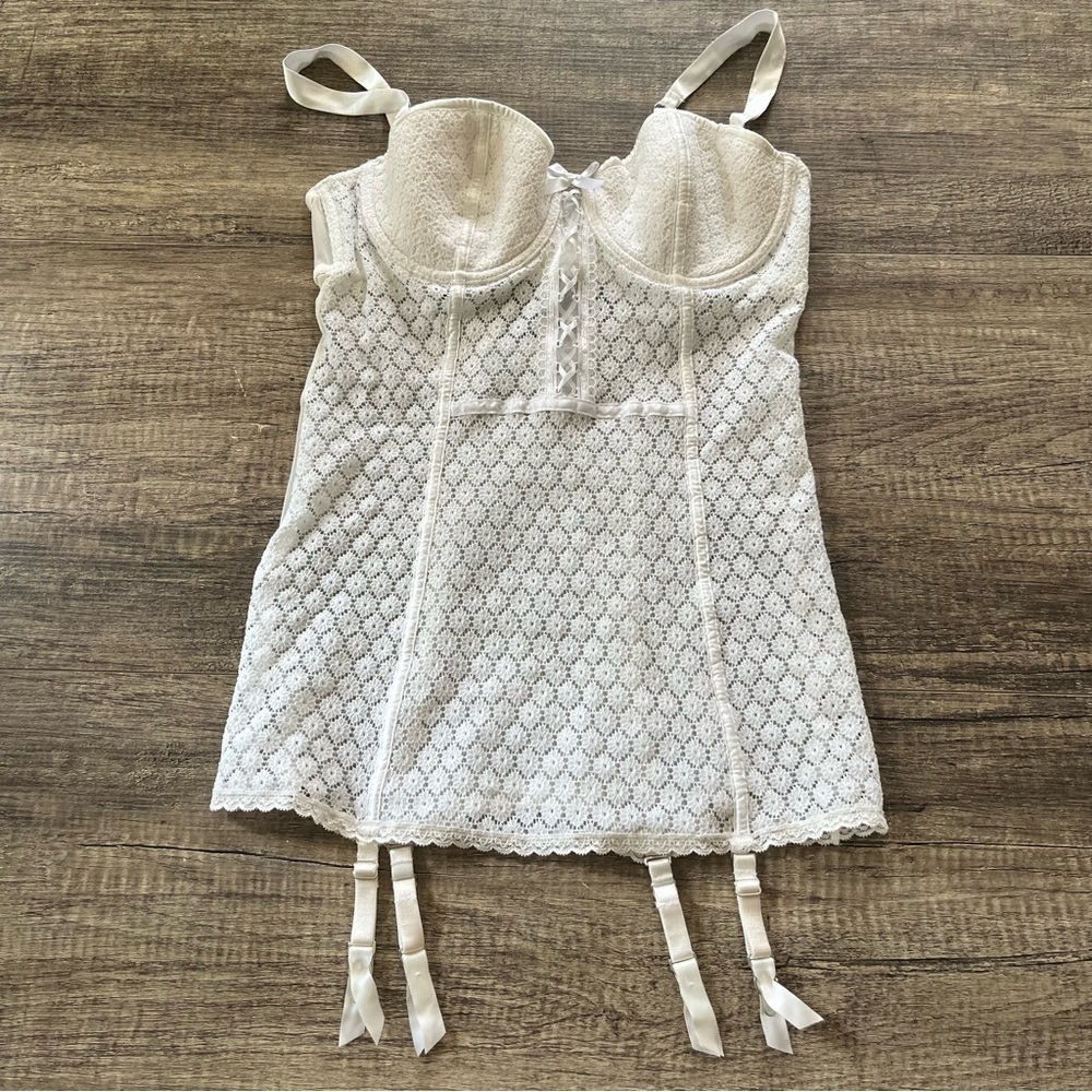 Victoria’s Secret I,Do Bride Lace Bustier 34C